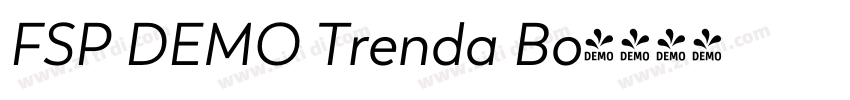FSP DEMO Trenda Bo字体转换 FSP DEMO Trenda Bo字体转换